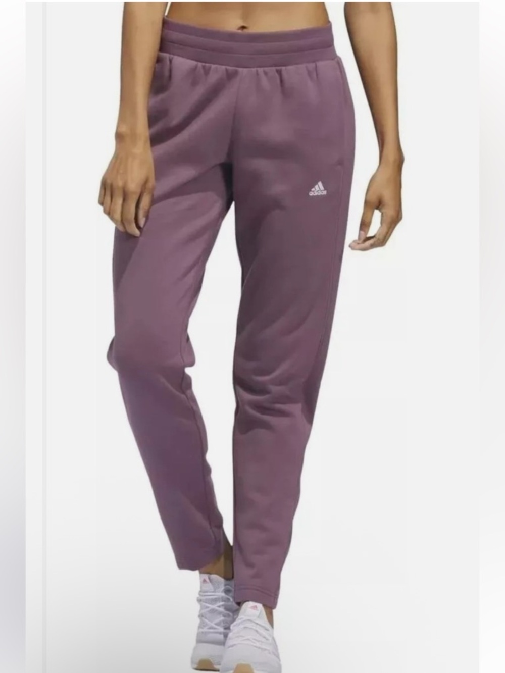 Adidas Women’s Relaxed Fit Tapered Legs Fleece Lined Active Pants Athleisure